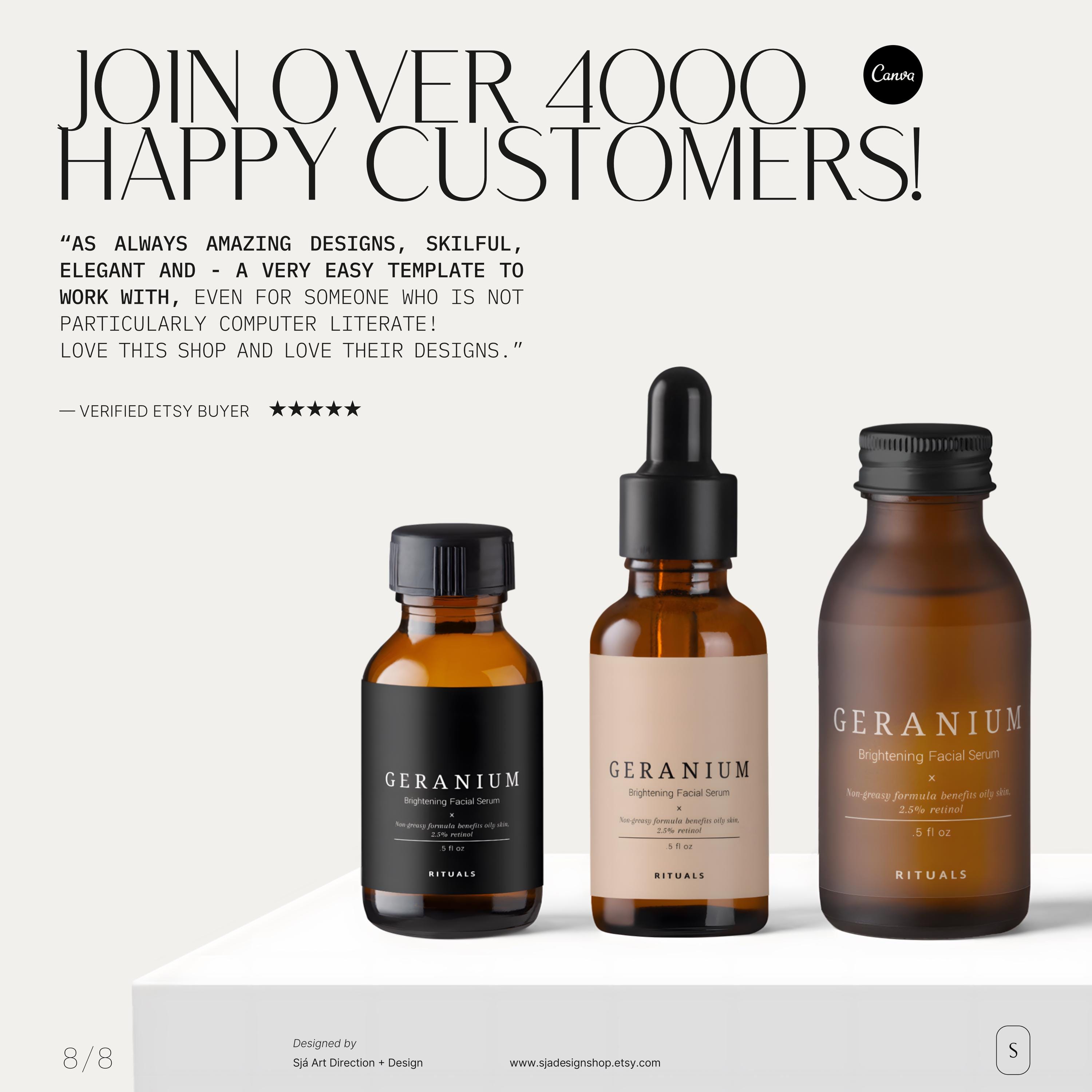 Editable Avery & Canva Essential Oil Label Templates, Label Design for ...