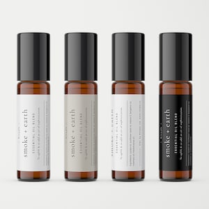 Essential Oil Roller Bottle Label — DIY Editable Roll on Label Template ...