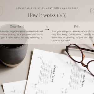 May include: A close-up of a printed sheet of paper with the text "Matcha Dream" and a line for the name of the candle. The paper is on a table with a cup and glasses.