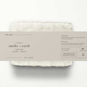 DIY Custom Soap Bar Labels Template Design — Printable Hand Soap Wrap ...