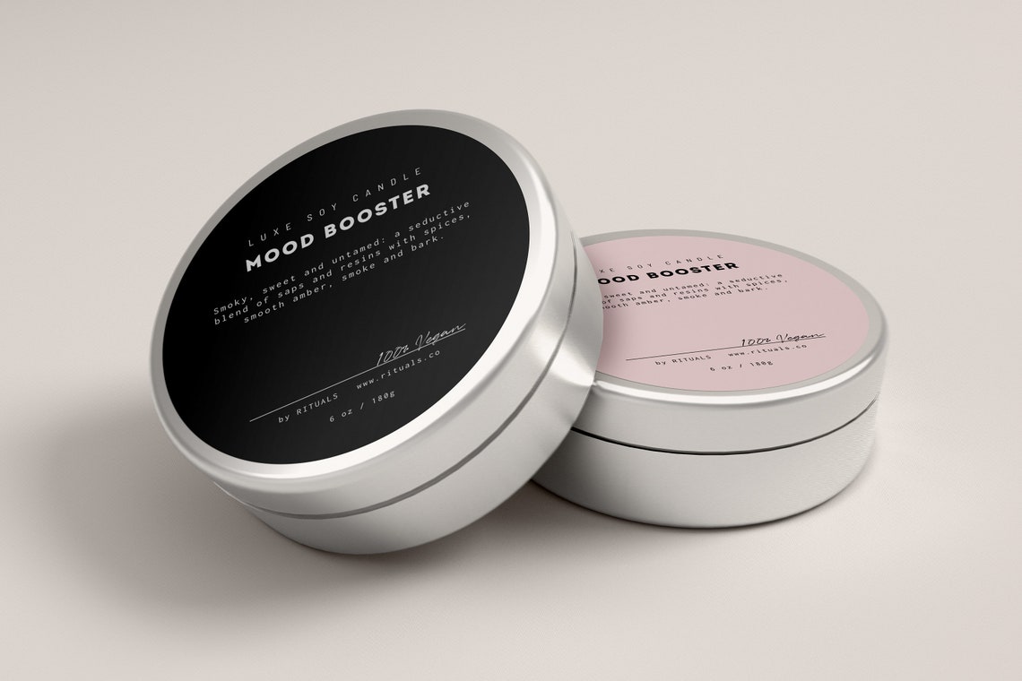 Round Lip Balm Tin Labels Template DIY Circle Lip Scrub - Etsy