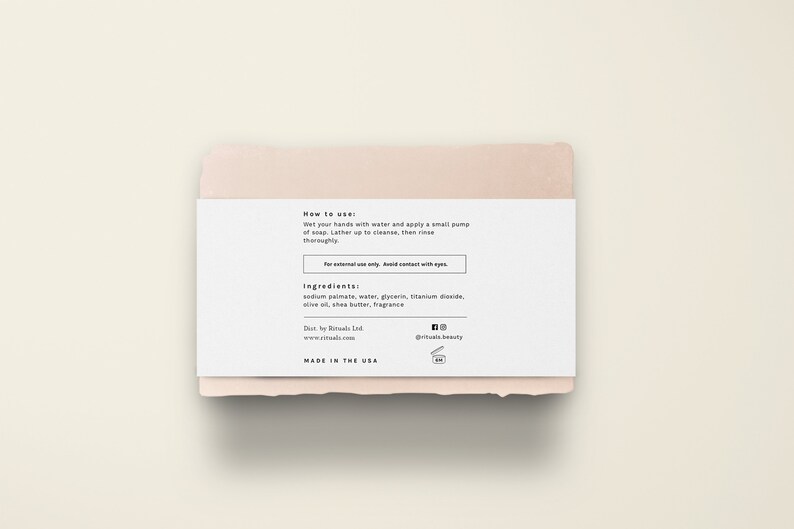 Printable Custom Soap Bar Labels Template DIY — Editable Soap Packaging Label — Hand Soap Label Stickers Template 8.5x2"・Cedarwood image 7