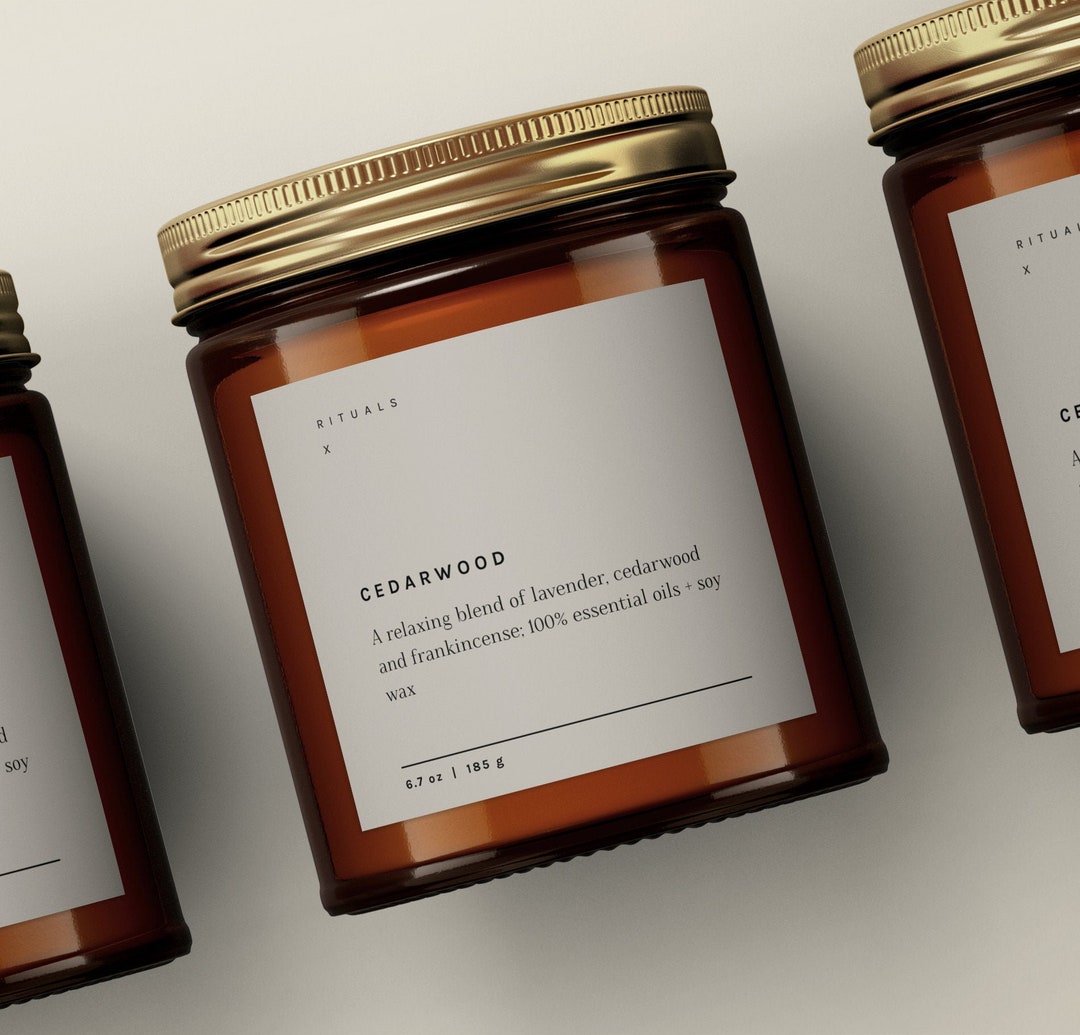 DIY Candle Label Design Customizable Candle Label Template - Etsy