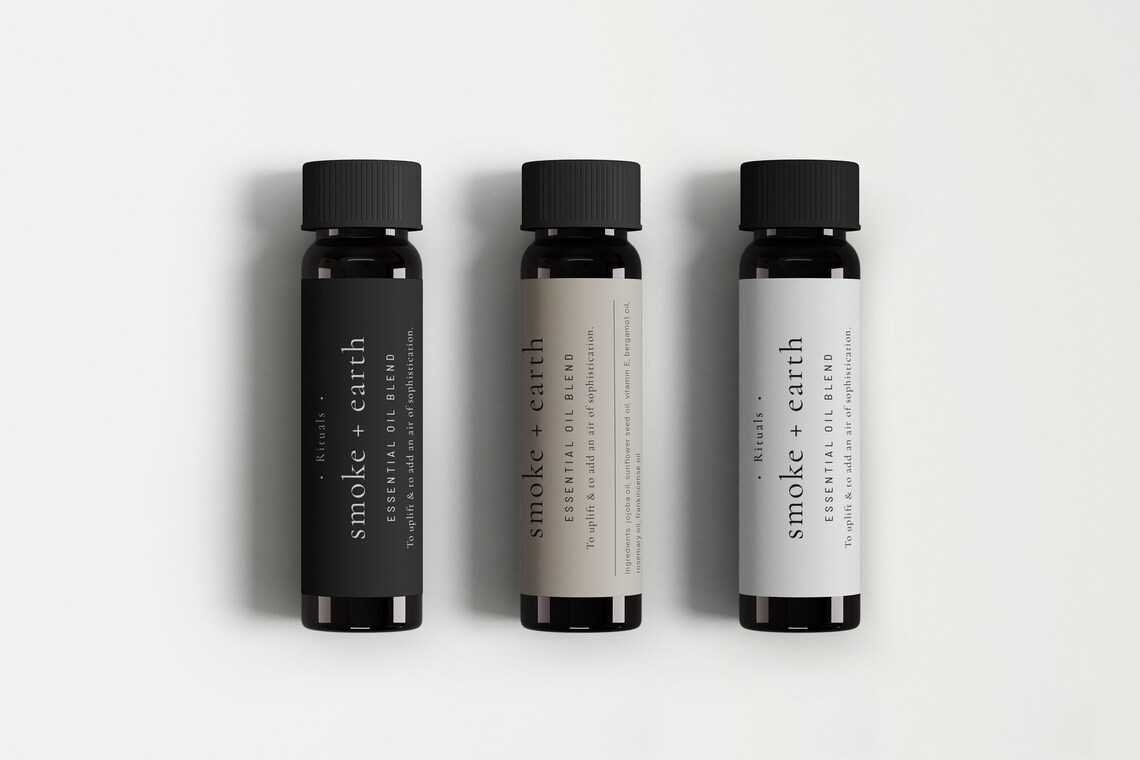 Essential Oil Roller Bottle Label DIY Editable Roll on Label - Etsy ...
