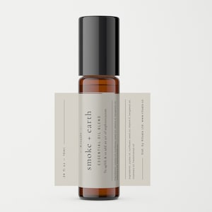 Essential Oil Roller Bottle Label — DIY Editable Roll on Label Template ...