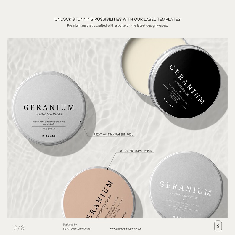 Round Product Labels, Canva Editable Download, DIY Label Design for ...