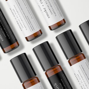 Essential Oil Roller Bottle Label — DIY Editable Roll on Label Template ...
