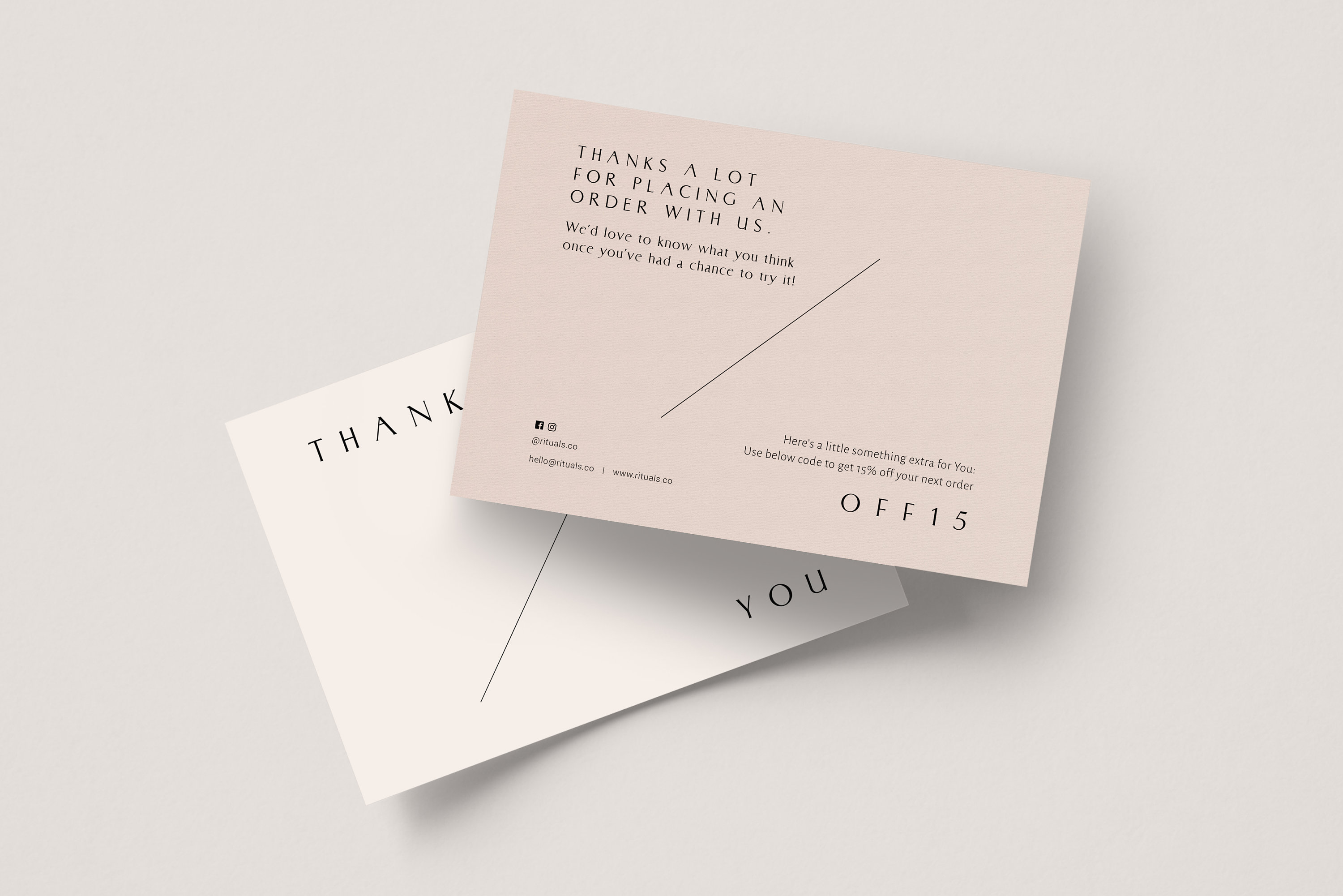Business Thank You Postcards Digital Download, Personalized Cards Pack ...