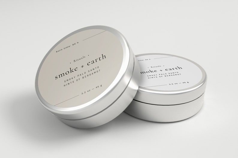 Lip Balm Round Labels Editable Round Cosmetic Label Template Etsy