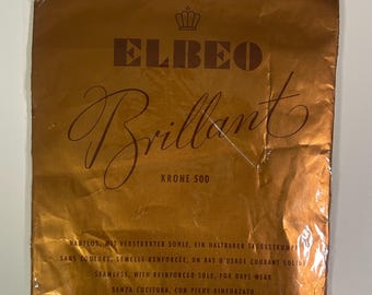 Bas ELBEO Brillant vintage, neufs (NOS), fabriqués en Allemagne de l'Ouest. Bas en nylon sans couture, rares années 1960.