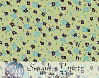 Ditsy Floral Seamless, Ditsy Flower Pattern, Small Floral Digital Paper ...
