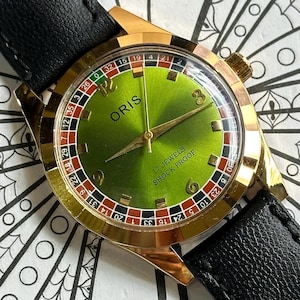 Vintage ORIS Parrot Dial Watch: Swiss Made Hand-Winding Mechanical Watch