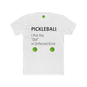 Pickleball Humor Unisex Cotton Crew Tee, Funny Sports Shirt, Gift for Pickleball Lovers, Quirky Workout Tee, Playful Casual Wear
