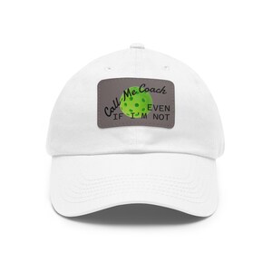 Stijlvolle Dad Hat met leren patch | Perfect cadeau voor coaches en vaders | Vrijetijdsmode voor buitenactiviteiten, sportevenementen en dagelijks gebruik