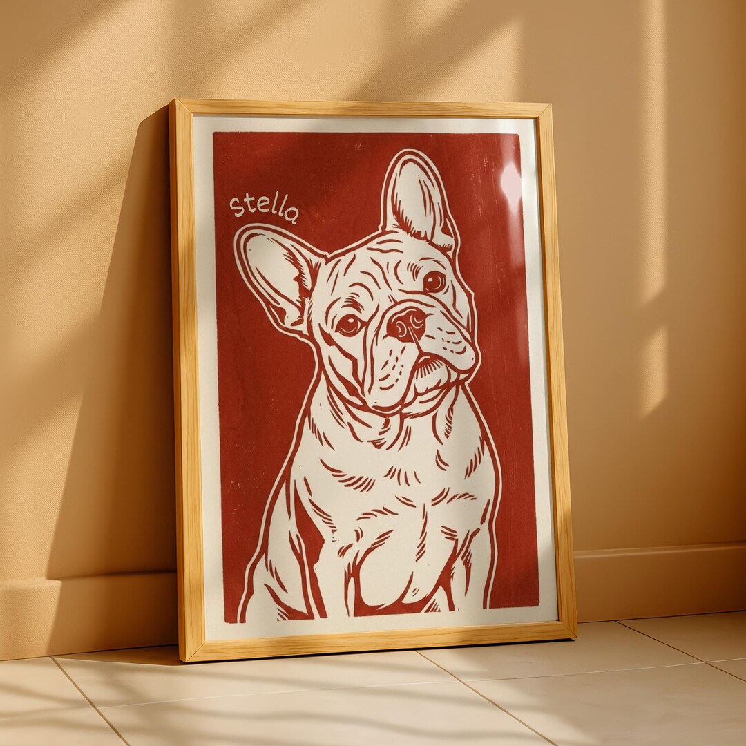 Custom Dog Portrait | Badly Drawn Pet Art (digital Printable Poster) - Etsy