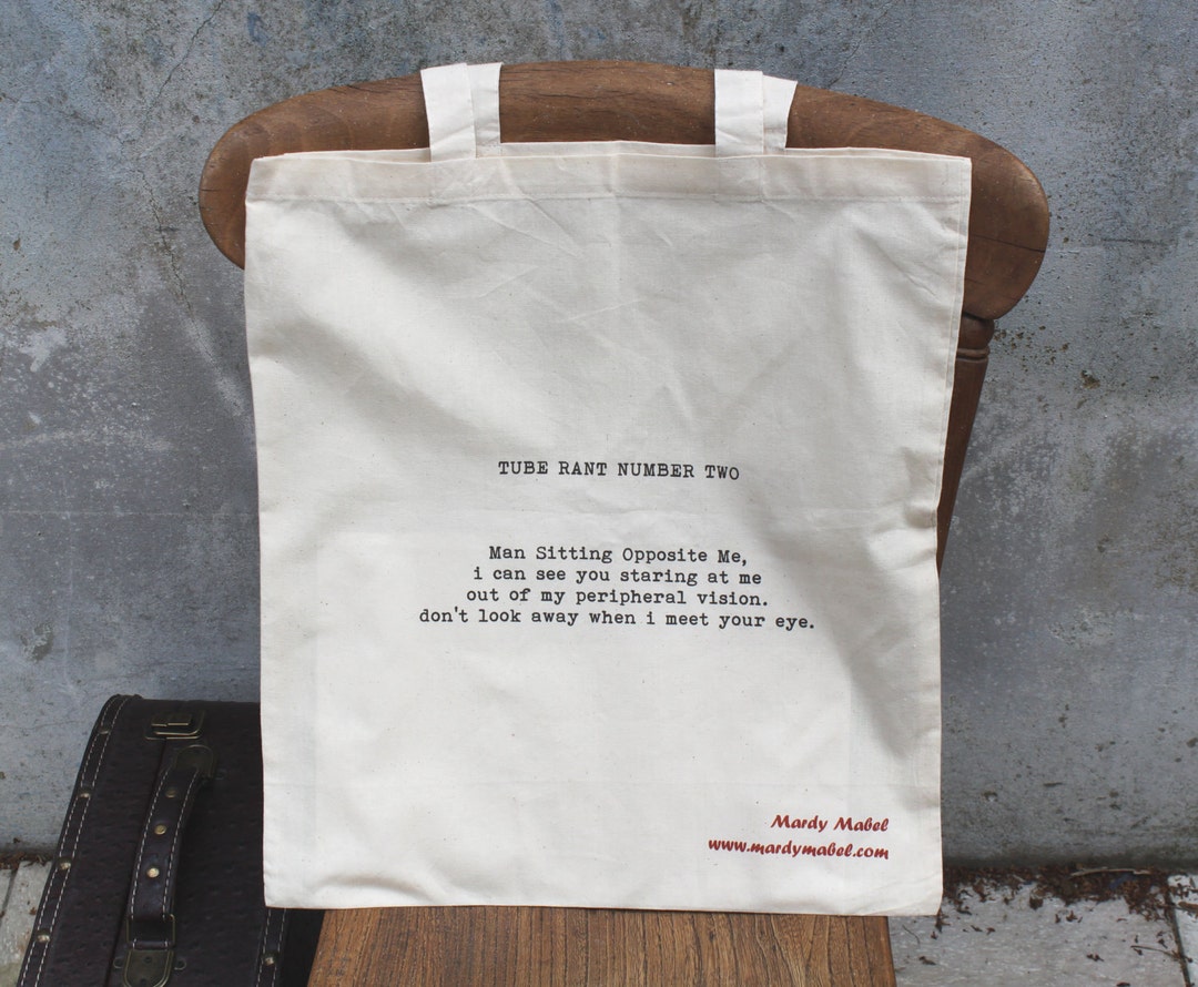 Mardy Mabel Tote Bag: Tube Rant Number Two - Etsy
