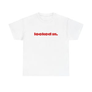 locked in T-Shirt | Script typography, minimalist motivational tee