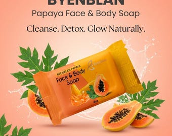 Byenblan Asosi, Papaya, Carrot, Face & body soap