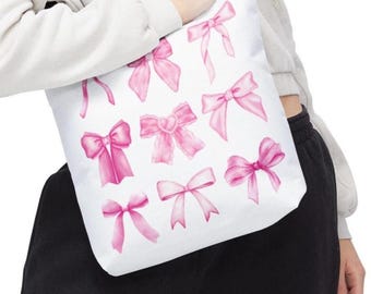 thumbnail image 2 of 24Pcs Pink Bow Clear PVC Gift Bags - Reusable Plastic Favor Bags With Handles For Parties & Weddings 2 of 10