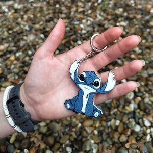 Stitch Schlüsselanhänger | Engel Schlüsselanhänger | 3D Gedruckt