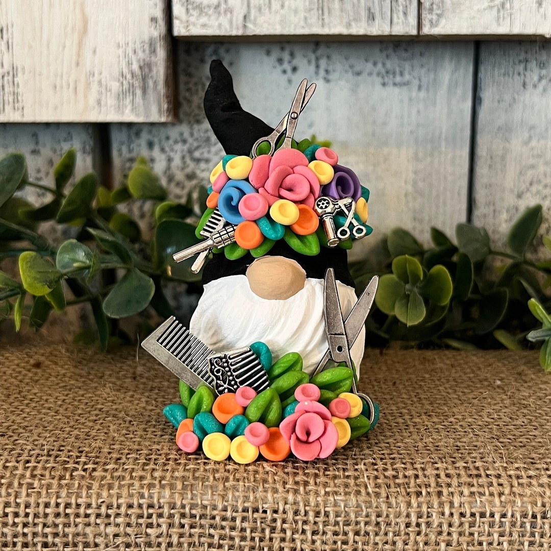 Hairstylist Gnome/ Hair Gnome/ Cosmotologist Gnome/ Tiered Etsy
