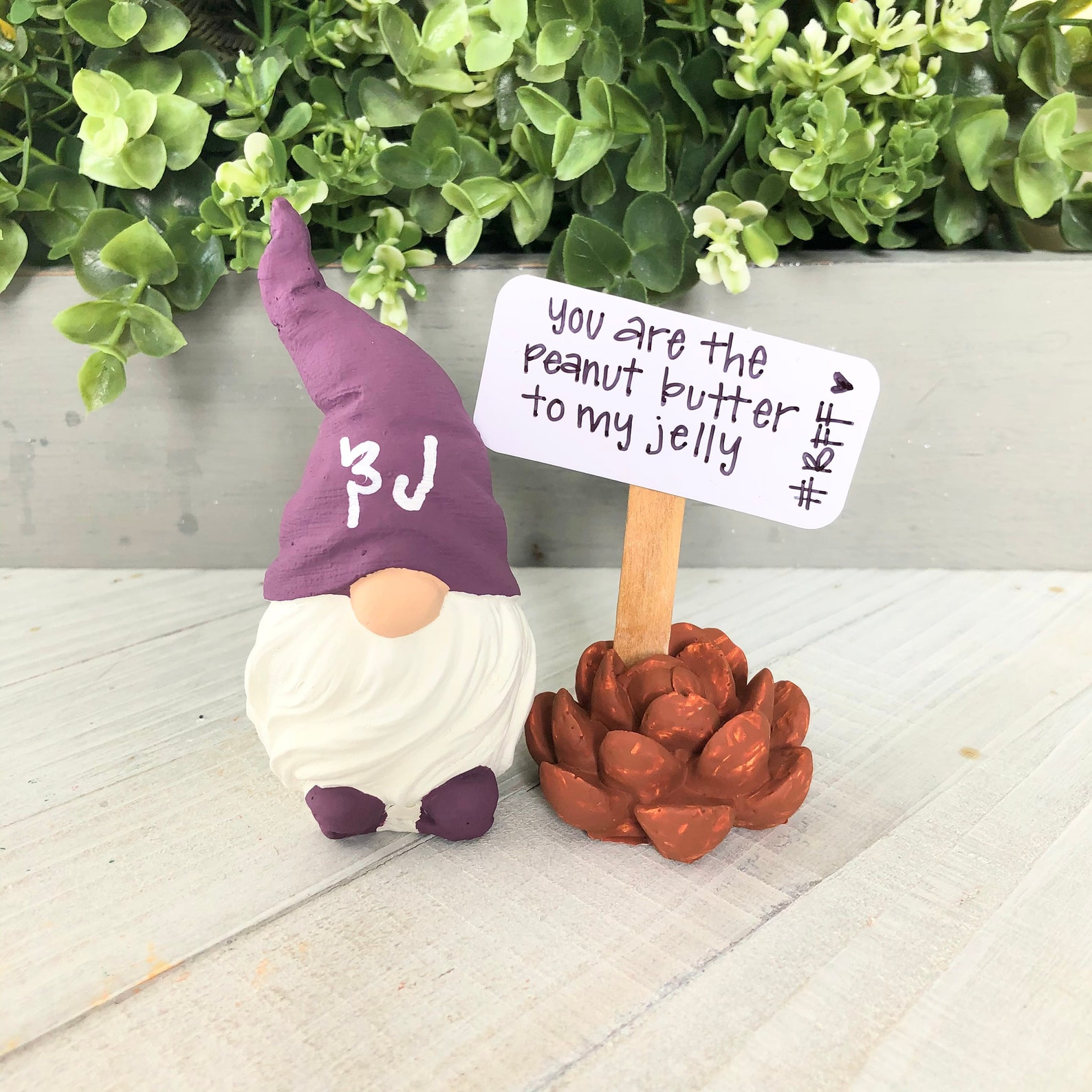 PB & J Gnomes/ Best Friend Gnomes/ Set of 2/ Tiered Tray Etsy