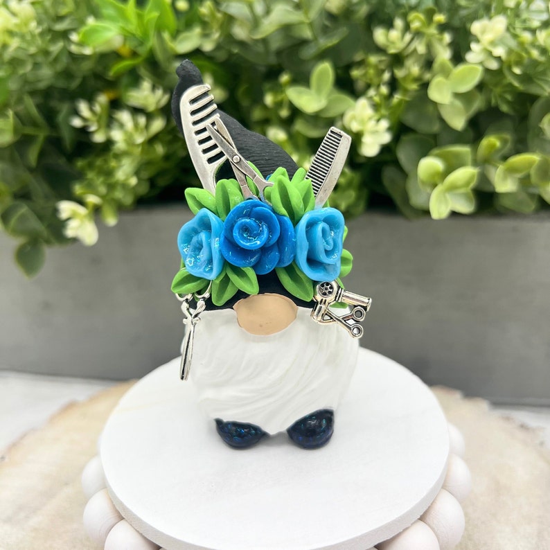 Hairstylist Gnome/ Hair Gnome/ Cosmotologist Gnome/ Tiered Etsy