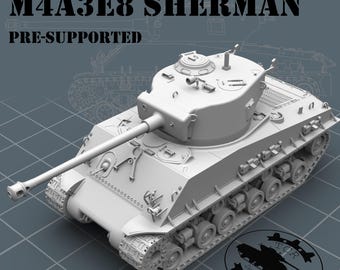 WW2 M4A3e8 Sherman American Medium Tank