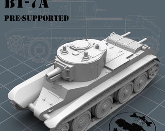 WW2 BT-7A - Soviet Light Tank TCR Designs Various scales available