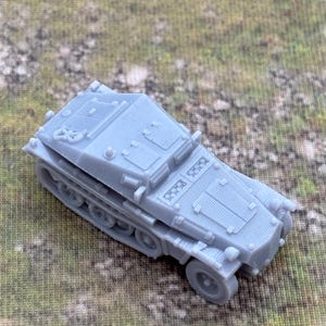 WW2 German Sdkfz 252-1 Halftrack Model: 15mm Scale, Resin Printed