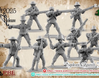 Napoleonic Spanish Guerilla Battalion  by BattleCat Miniatures