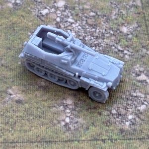 15mm WW2 German Halftrack Model: Sdkfz 250-10, Resin Printed Vehicle (x4 Unassembled Models)