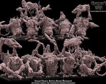 Swamp Trolls Battle-Ready regiment (10 Trolls)