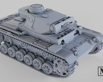 WW2 German Panzer III Ausf L by Night Sky Miniatures