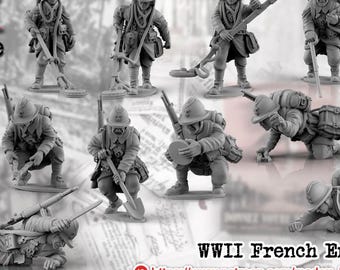 WW2 French  Engineers by BattleCat Miniatures