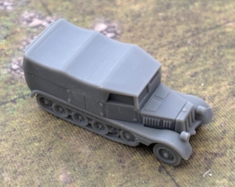 WW2  German  Sdkfz 11 Canvas Tilt models Historical War Gaming  3d resin printed vehicle