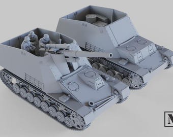 WW2 German Hummel by Night Sky Miniatures
