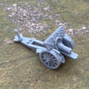 WW2 German 10.5 cm Lefh 98-09 Artillery Model: Resin Printed Wargaming