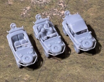 WW2 German Schwimmwagen Models Historical War Gaming  3d resin printed vehicle