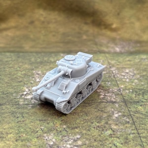3D Resin Printed WW2 British Sherman Firefly Tank Models (X3 Unassembled & Unpainted)