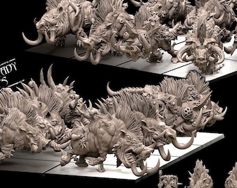 Razortusks Battle-Ready regiment (7 Razortusks)