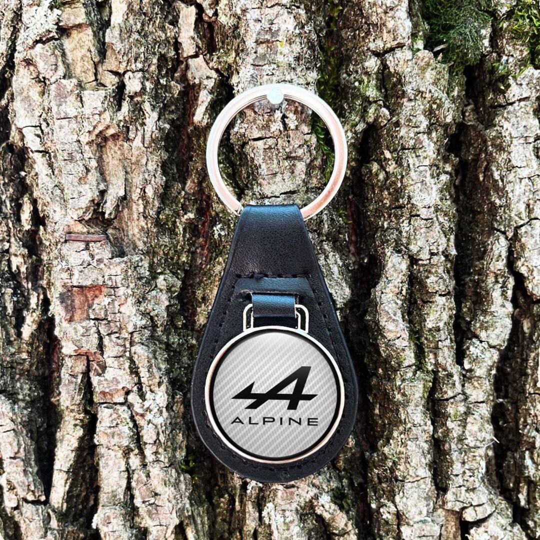 Alpine Keychain Rivals Leather Car Logo Keychain: Alpine Keyring - Etsy