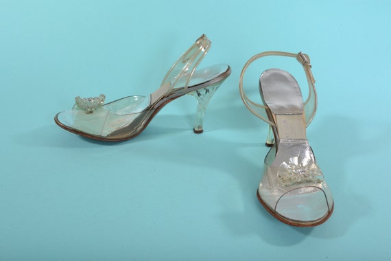 glass slipper wedding shoes