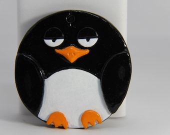 Round Penguin Flat Ornament/ Wall Decor