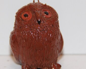 Beeldje/ornament bruine uil