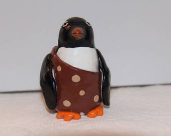 Caveman Penguin Figure/Ornament