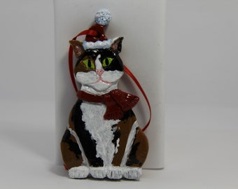 Calico Cat Flat Ornament/ Wall Decor