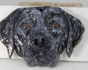 Black Labrador Flat Ornament/ Wall Decor