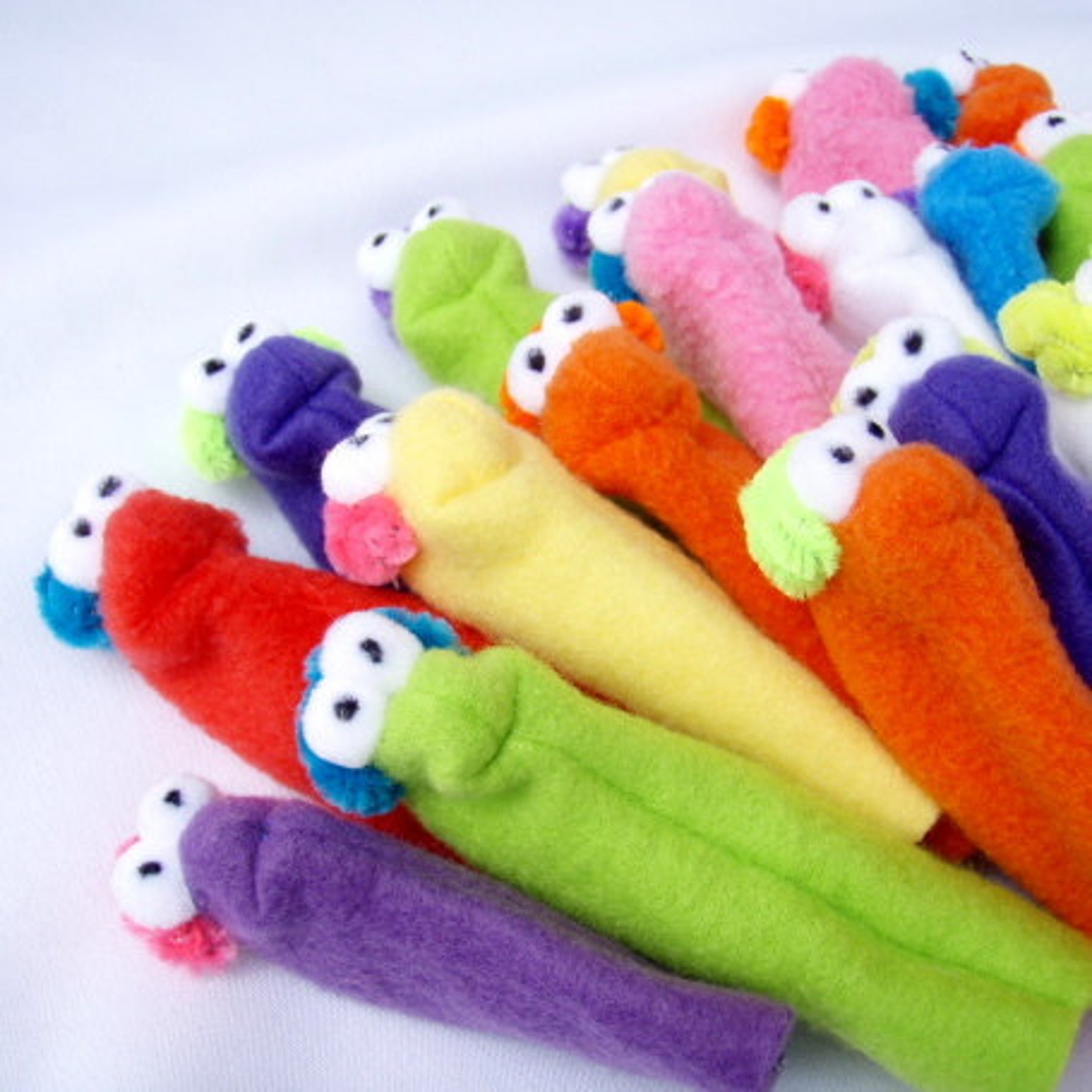 Finger Puppets Set of 4 FREE US SHIPPING Fuzzy Etsy