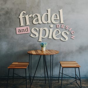 Laser Cut Acrylic Business Sign: Modern Office & Salon Decor